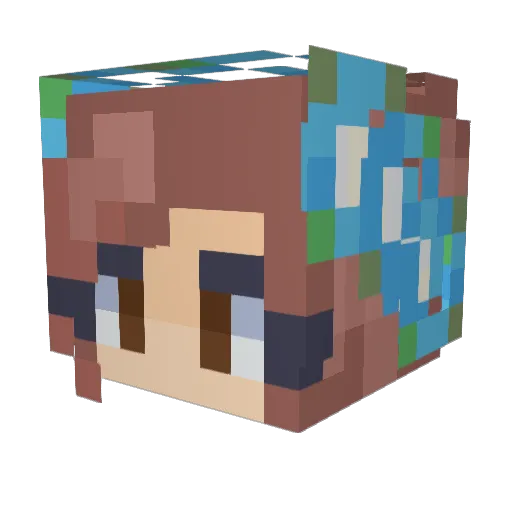 Gypsy0819 Minecraft avatar head, 3D render