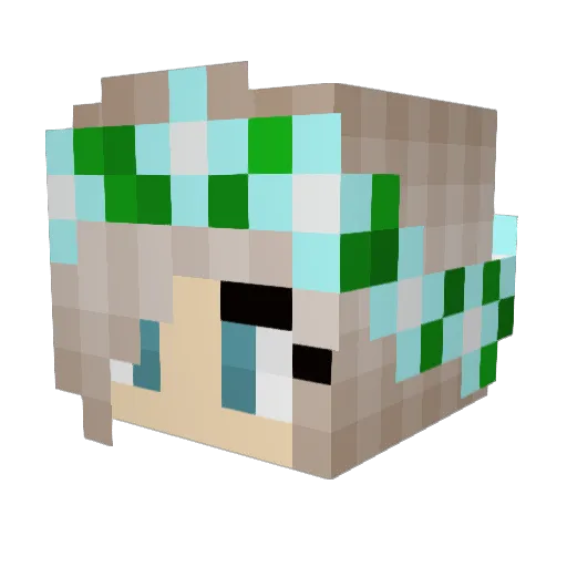Gypsy_82 Minecraft avatar head, 3D render