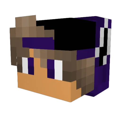 Gypsylad Minecraft avatar head, 3D render