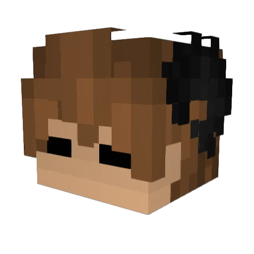 Gyro__ Minecraft avatar head, 3D render