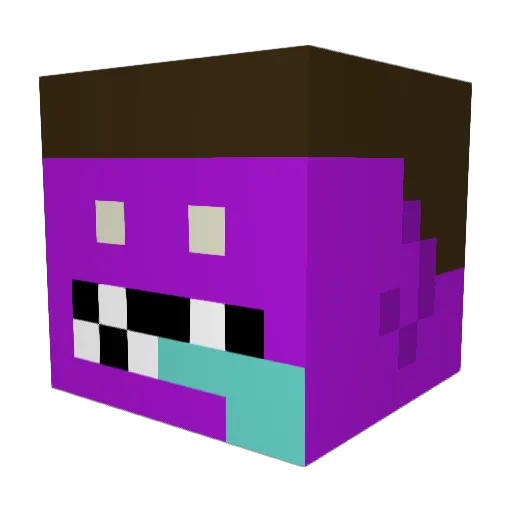 Gyrons Minecraft avatar head, 3D render