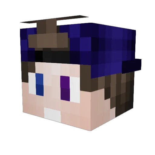 Gyssen Minecraft avatar head, 3D render