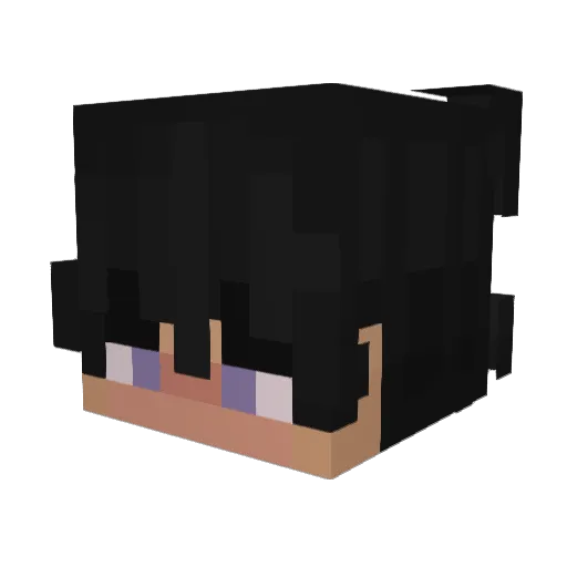Gythixc Minecraft avatar head, 3D render