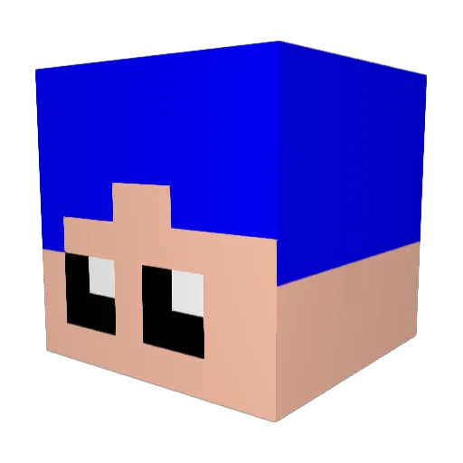 Gyts_PL Minecraft avatar head, 3D render