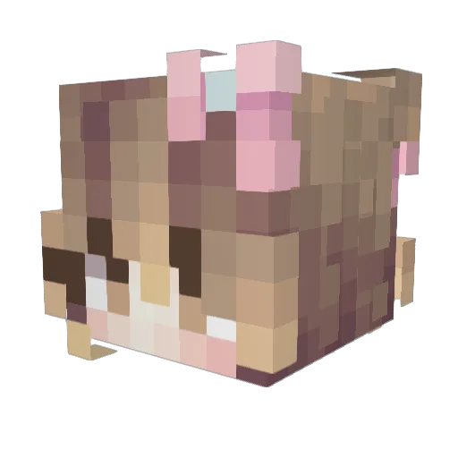 Gyubin74 Minecraft avatar head, 3D render