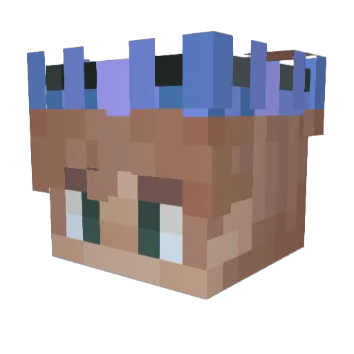 Gyudong612 Minecraft avatar head, 3D render