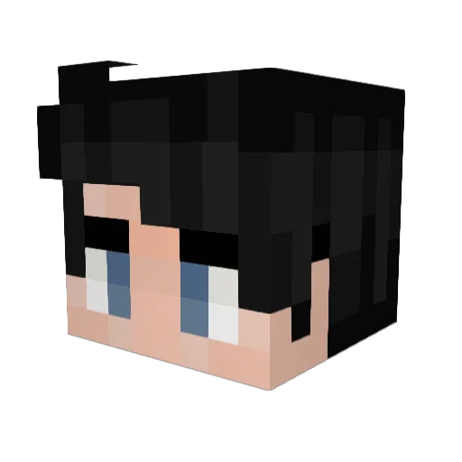 Gyula Minecraft avatar head, 3D render
