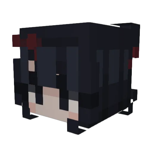 Gyulli Minecraft avatar head, 3D render