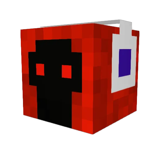 Gyvor Minecraft avatar head, 3D render