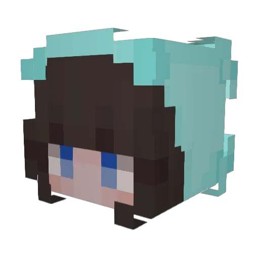 Gywnvere Minecraft avatar head, 3D render