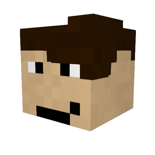 H00NER Minecraft avatar head, 3D render