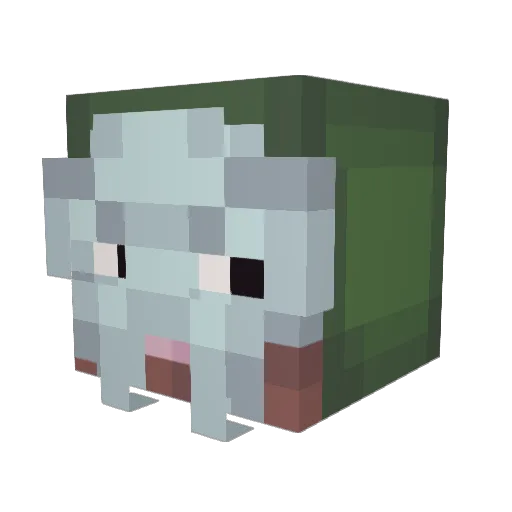 H03r_0p Minecraft avatar head, 3D render