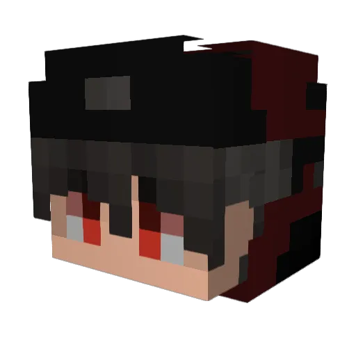 H04XOR Minecraft avatar head, 3D render