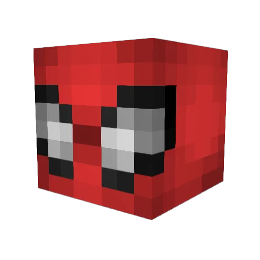 H052 Minecraft avatar head, 3D render