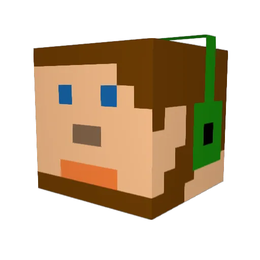H0M3RSiMS0N Minecraft avatar head, 3D render
