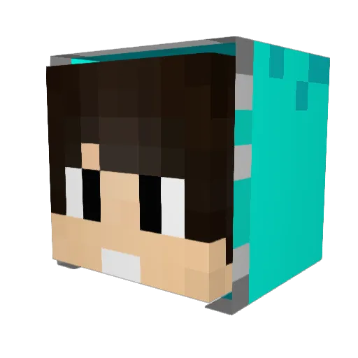 H0XD Minecraft avatar head, 3D render