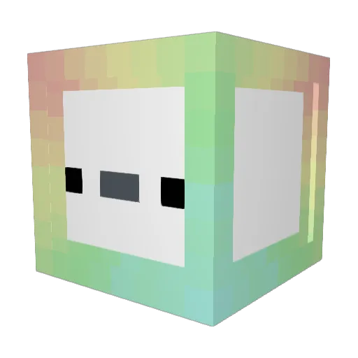 H0_N9 Minecraft avatar head, 3D render
