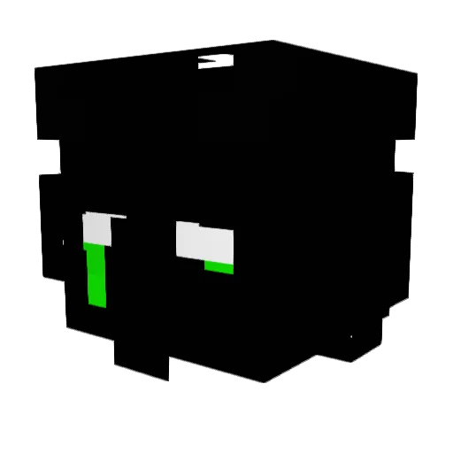 H0ll0wx Minecraft avatar head, 3D render