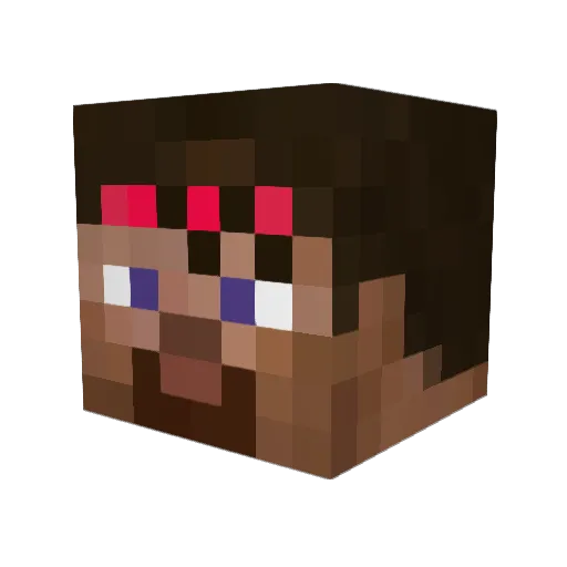 H0mmeCarre Minecraft avatar head, 3D render