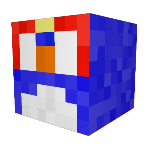 H0rschi Minecraft avatar head, 3D render