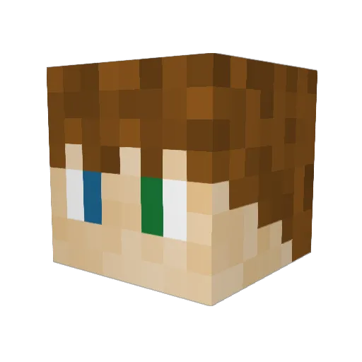 H0tJerry Minecraft avatar head, 3D render