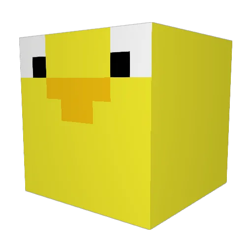 H1PZ Minecraft avatar head, 3D render