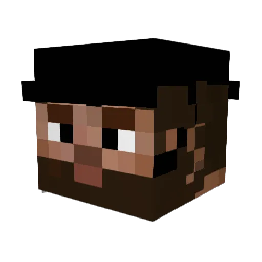H1TH Minecraft avatar head, 3D render