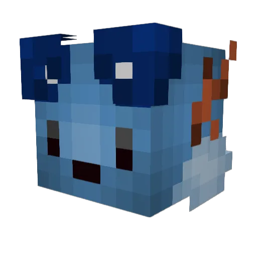 H1biscuits Minecraft avatar head, 3D render