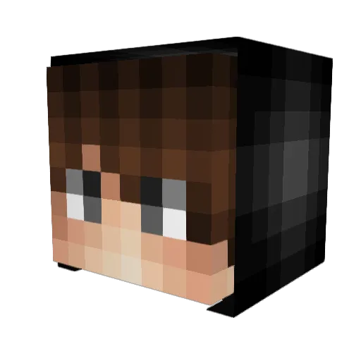 H1r_0 Minecraft avatar head, 3D render