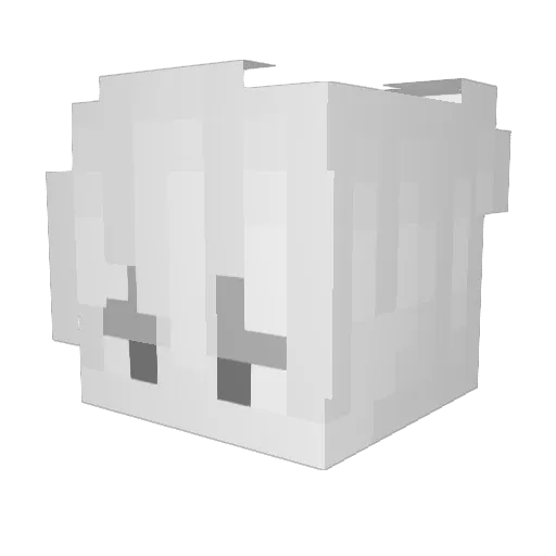 H2000H Minecraft avatar head, 3D render