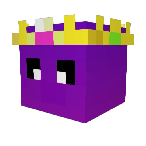 H20breeze Minecraft avatar head, 3D render