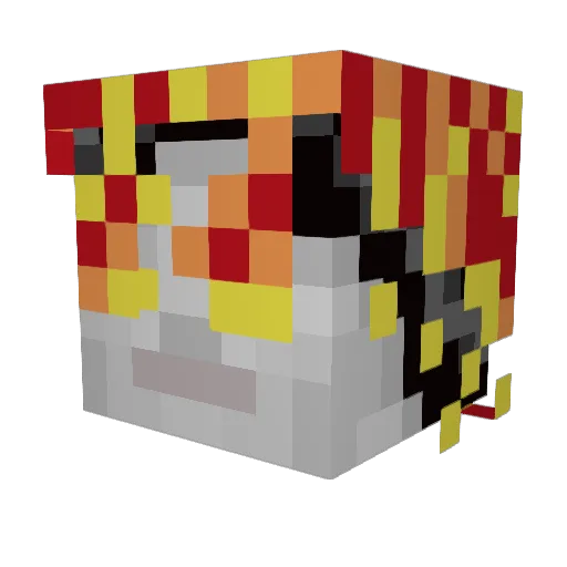 H2Enzo Minecraft avatar head, 3D render