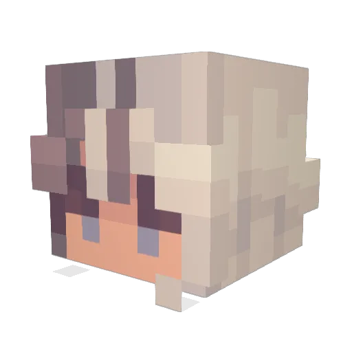 H2F01 Minecraft avatar head, 3D render