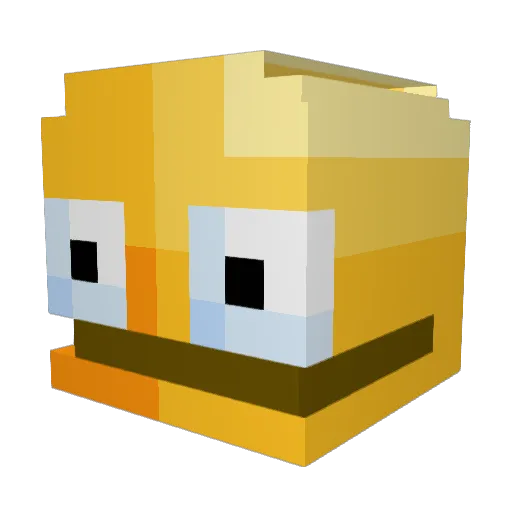H2OPHOENIX Minecraft avatar head, 3D render