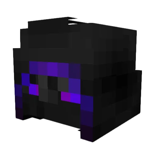 H2OPani Minecraft avatar head, 3D render