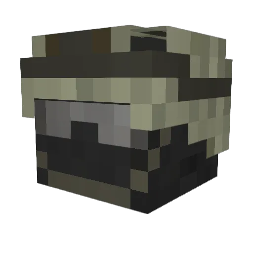 H2O_delicious Minecraft avatar head, 3D render