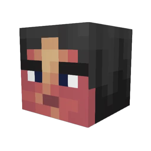 H2Oskar_ Minecraft avatar head, 3D render