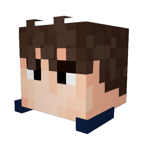 H2_Joe Minecraft avatar head, 3D render