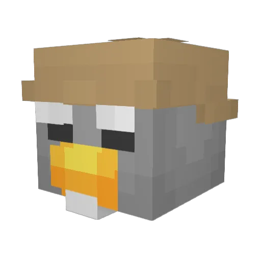 H2d5 Minecraft avatar head, 3D render