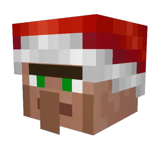 H2kshmx Minecraft avatar head, 3D render