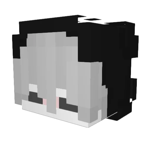 H2lper Minecraft avatar head, 3D render