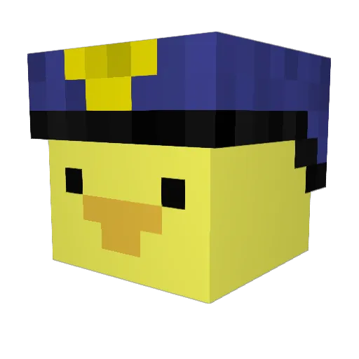 H2perTesla Minecraft avatar head, 3D render
