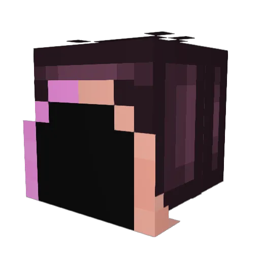 H2xDev Minecraft avatar head, 3D render