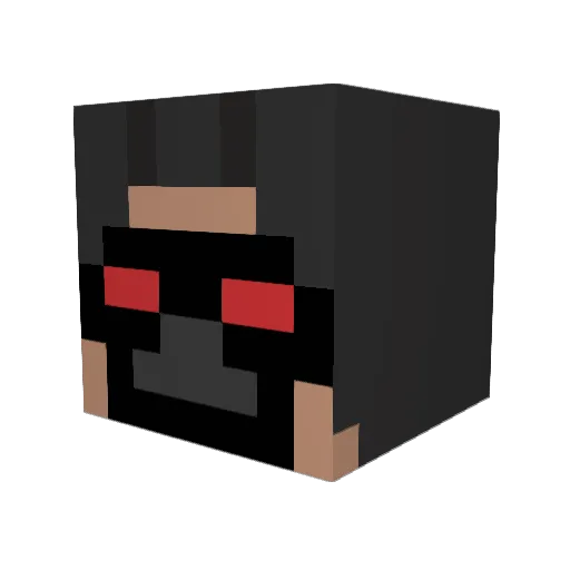 H377Billy Minecraft avatar head, 3D render