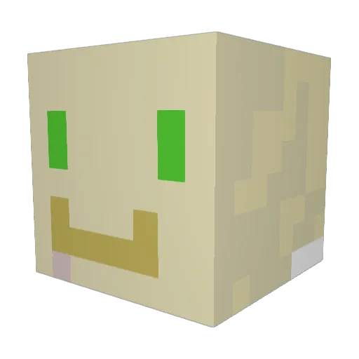 H3H30 Minecraft avatar head, 3D render