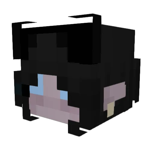 H3LLGlRL Minecraft avatar head, 3D render