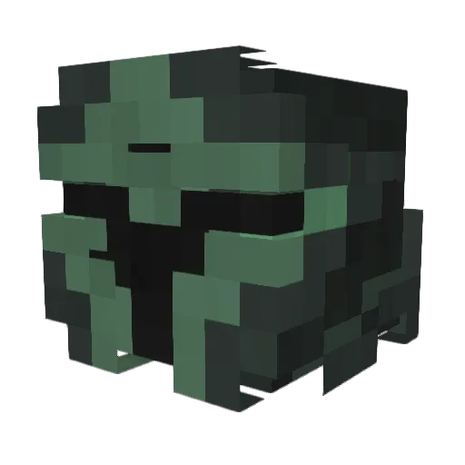 H3LLSCR33N Minecraft avatar head, 3D render