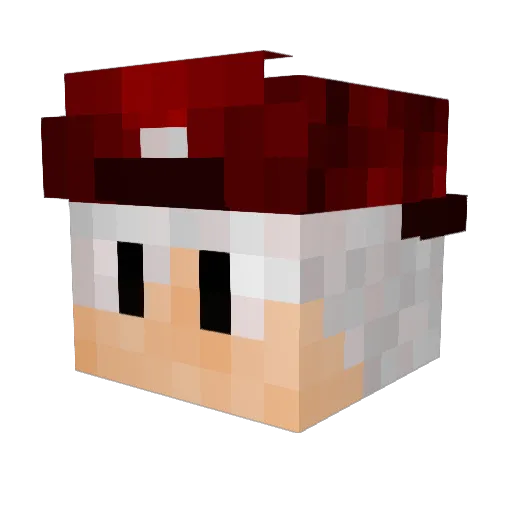 H3ROK Minecraft avatar head, 3D render