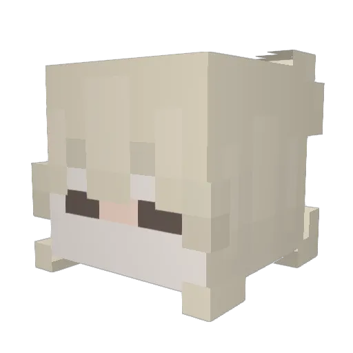 H3Rm7T Minecraft avatar head, 3D render