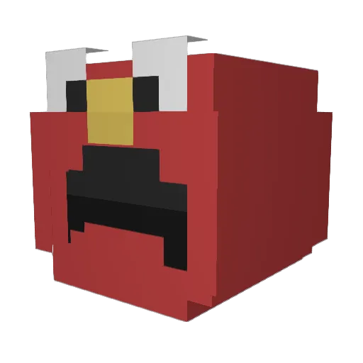 H3X4R Minecraft avatar head, 3D render
